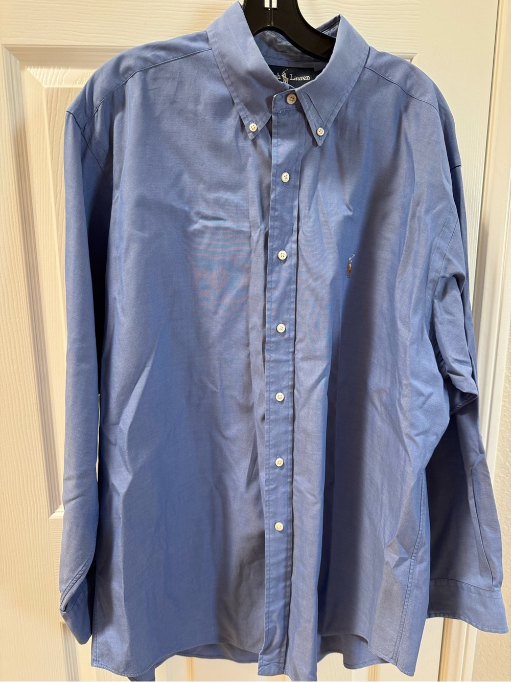 Ralph Lauren Light Blue Yarmouth 100% cotton pin point Button-Down Dress Shirt